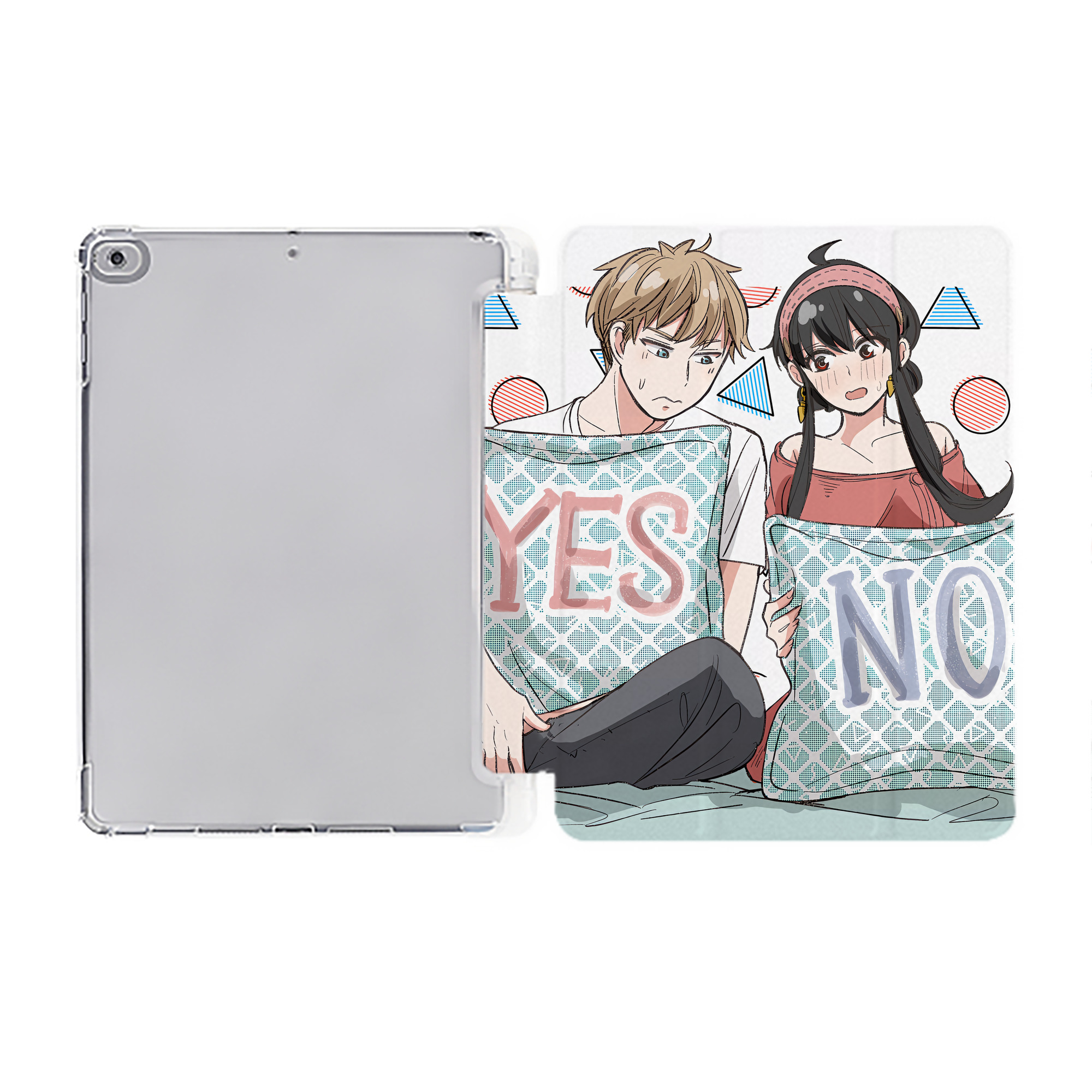 （画像用） SPY×FAMILY间谍家家酒 IPad ケース ペン収納付き 三つ折りスタンド PUレザー×シリコン 対応機種9.5/10.5/10.9インチ